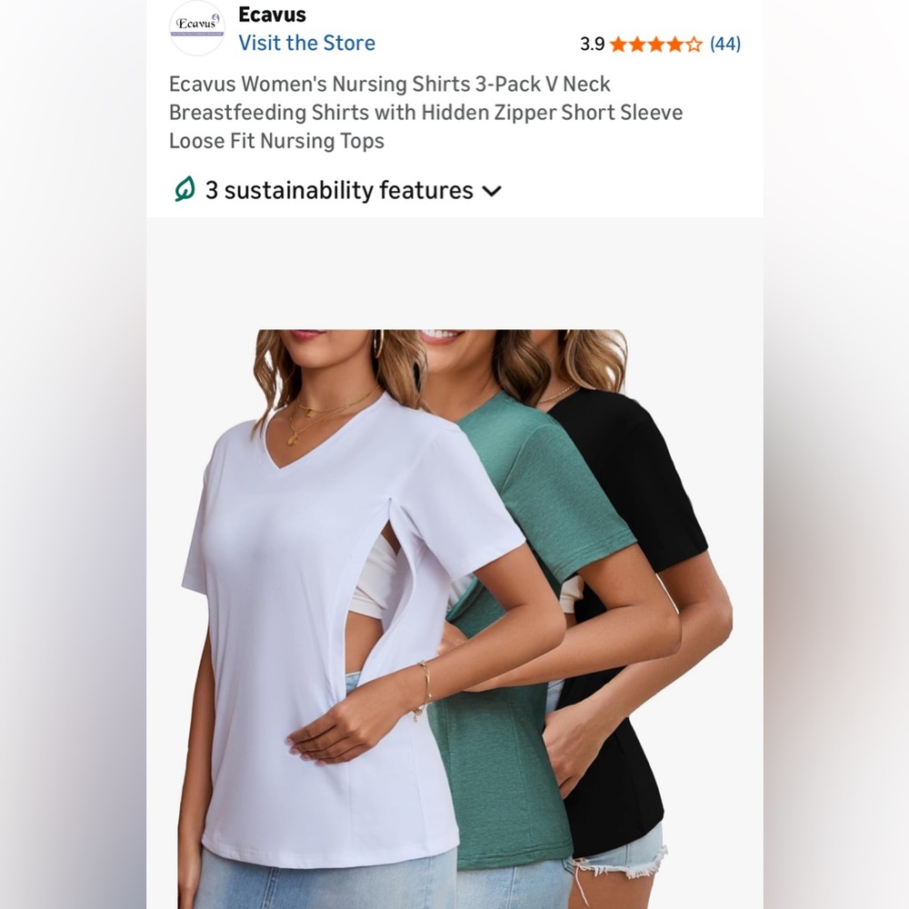 Women's Nursing V-Neck Short Sleeve Tops - Gray, Green, Black